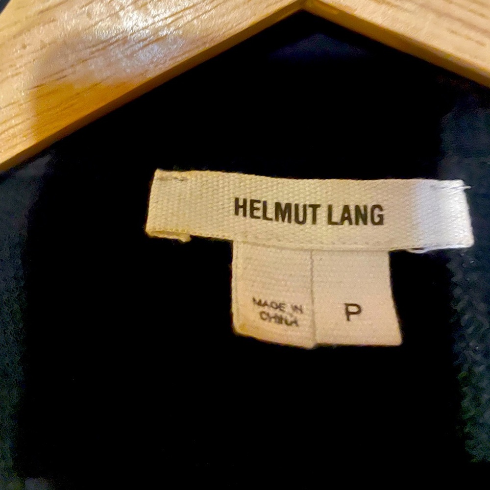 Helmut lang black never worn mesh silk blend v-neck little black Size S